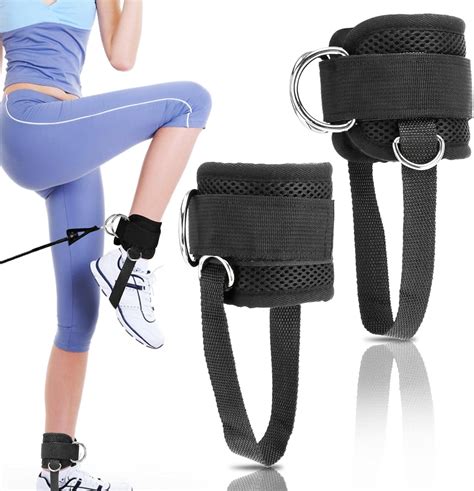 ankle strap for cable machine nearby|padded ankle strap for gym.